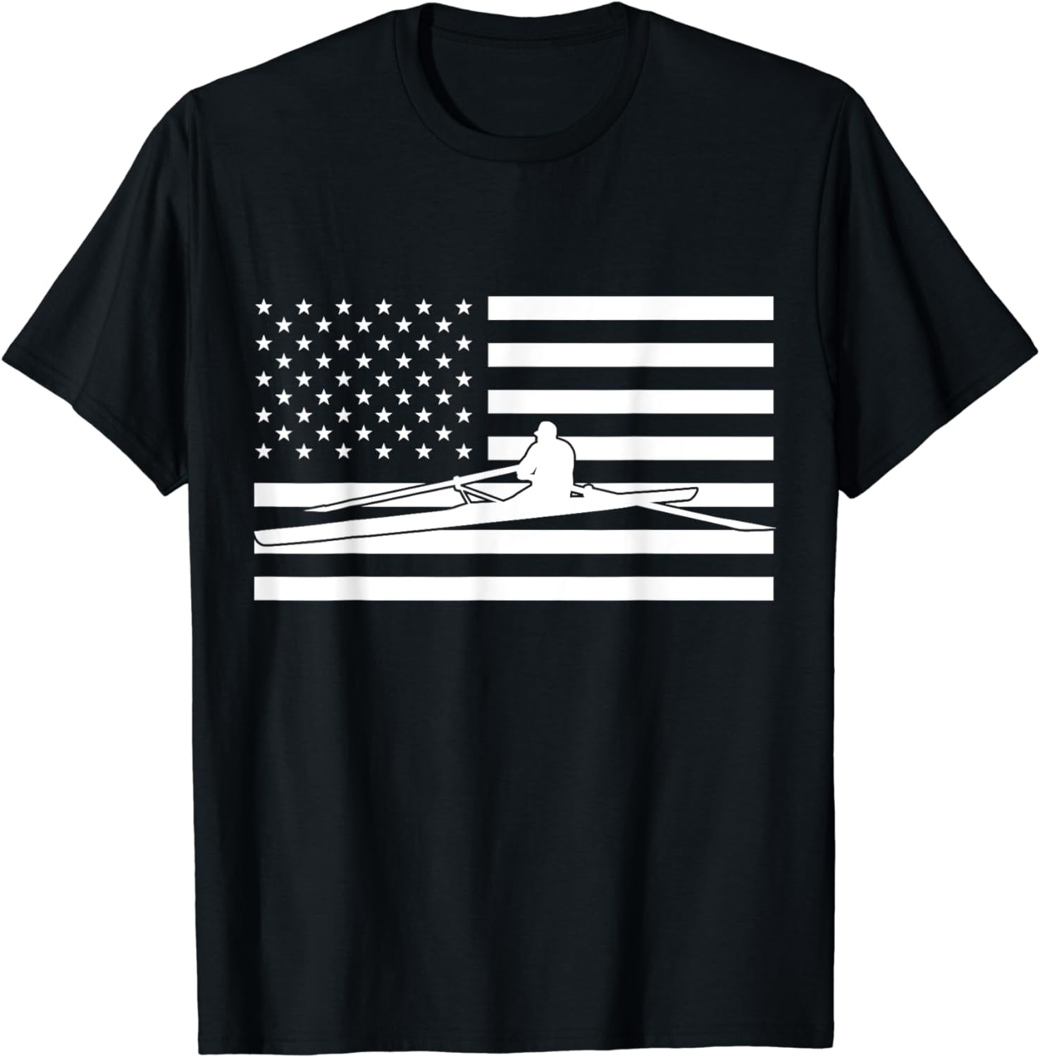 USA Flag Rowing Apparel - American Flag Rowing T-Shirt - Walmart.com