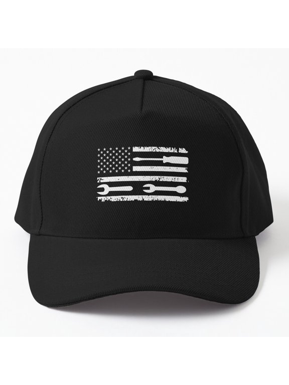 USA Flag Screwdriver Baseball Hat, American Tool Graphic Design, Classic Cap