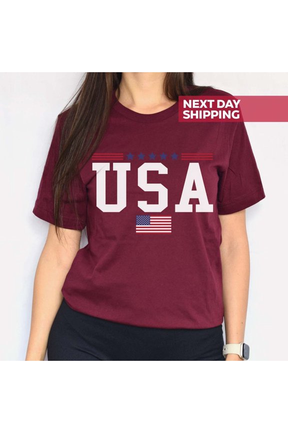 USA Flag Shirt, 4th of July Shirt, Big USA Tshirt, Usa Shirt, Men's USA Shirt, Men's American Flag Shirt, Patriotic Red White And Blue Tee All Size S-5Xl