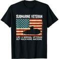 USA Flag Submarine veteran for men and submarine for men TShirt