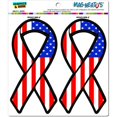 thumbnail image 1 of USA Flag Support Ribbon Patriotic American United States Automotive Car Refrigerator Locker Vinyl Magnet Set, 1 of 1