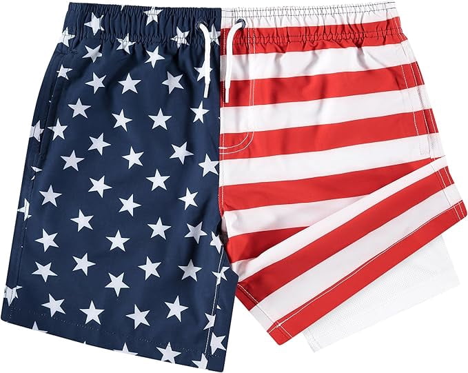 USA Flag Swim Trunk