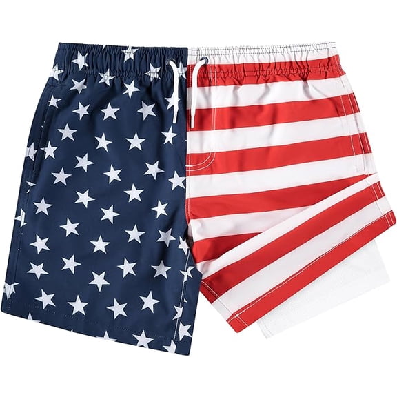 USA Flag Swim Trunk