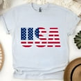 thumbnail image 1 of USA Flag T-Shirt - Patriotic American Graphic Tee for Men and Women, 1 of 6