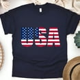 thumbnail image 1 of USA Flag T-Shirt - Patriotic American Graphic Tee for Men and Women, 1 of 6
