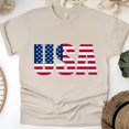 thumbnail image 1 of USA Flag T-Shirt - Patriotic American Graphic Tee for Men and Women, 1 of 6