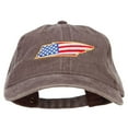 thumbnail image 1 of USA Flag Tennessee Map Embroidered Washed Buckle Cap - Brown OSFM, 1 of 5