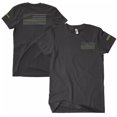 thumbnail image 1 of USA Flag/Thin Green Line Men's T-Shirt Black - Medium, 1 of 1