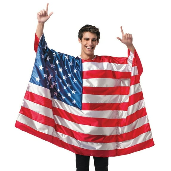 USA Flag Tunic Men's Adult Halloween Costume, One Size, (40-46)