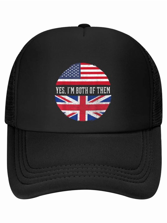 USA Flag United Kingdom Heritage Baseball Cap