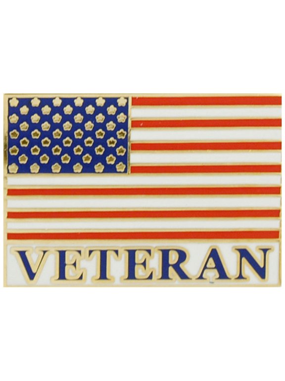 USA Flag Veteran Patriotic Military Lapel Pin