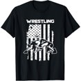 thumbnail image 1 of USA Flag Wrestling Wrestler Martial Arts Sport gift T-Shirt, 1 of 3