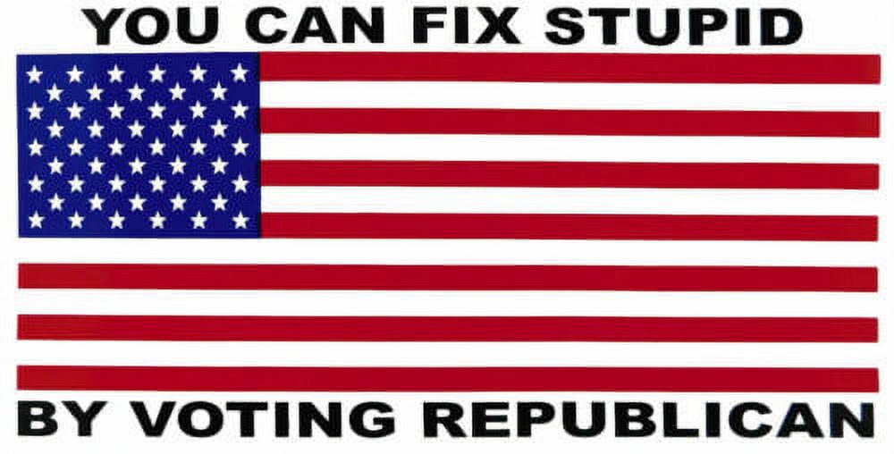 Liberal Bumper Stickers Pro-Trump Anti-Liberal Bumper Sticker Decal - Republican 2024 Anti-Antifa Proudboy Design Anti Maga Stickers