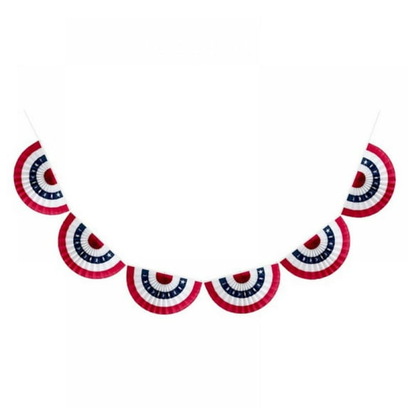 USA Flags America Small String Mini Flag Pennant Banner Decorations