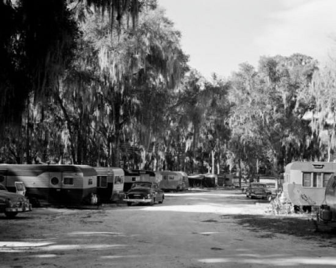 USA Florida Deland Municipal Trailer Camp Canvas Art - (18 x 24)