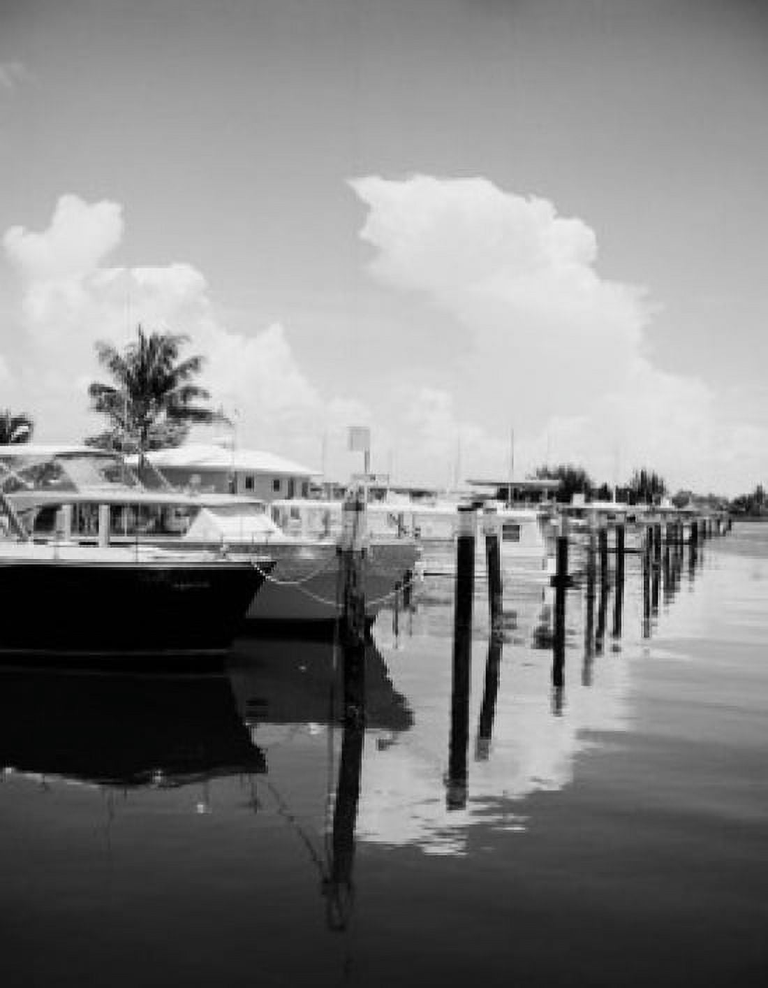 USA Florida Fort Lauderdale Bahia Mar Marina Canvas Art - (24 x 36)