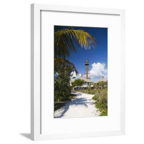 USA, Florida, Gulf Coast, Sanibel Island, Sanibel Lighthouse, Framed Art Print Wall Art by Walter Bibikow Sold by Art.Com