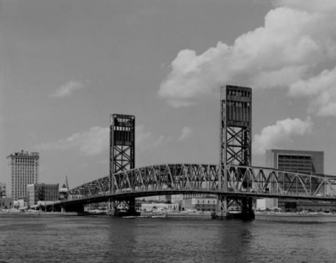USA Florida Jacksonville John T Alsop JR Bridge Canvas Art - (18 x 24)