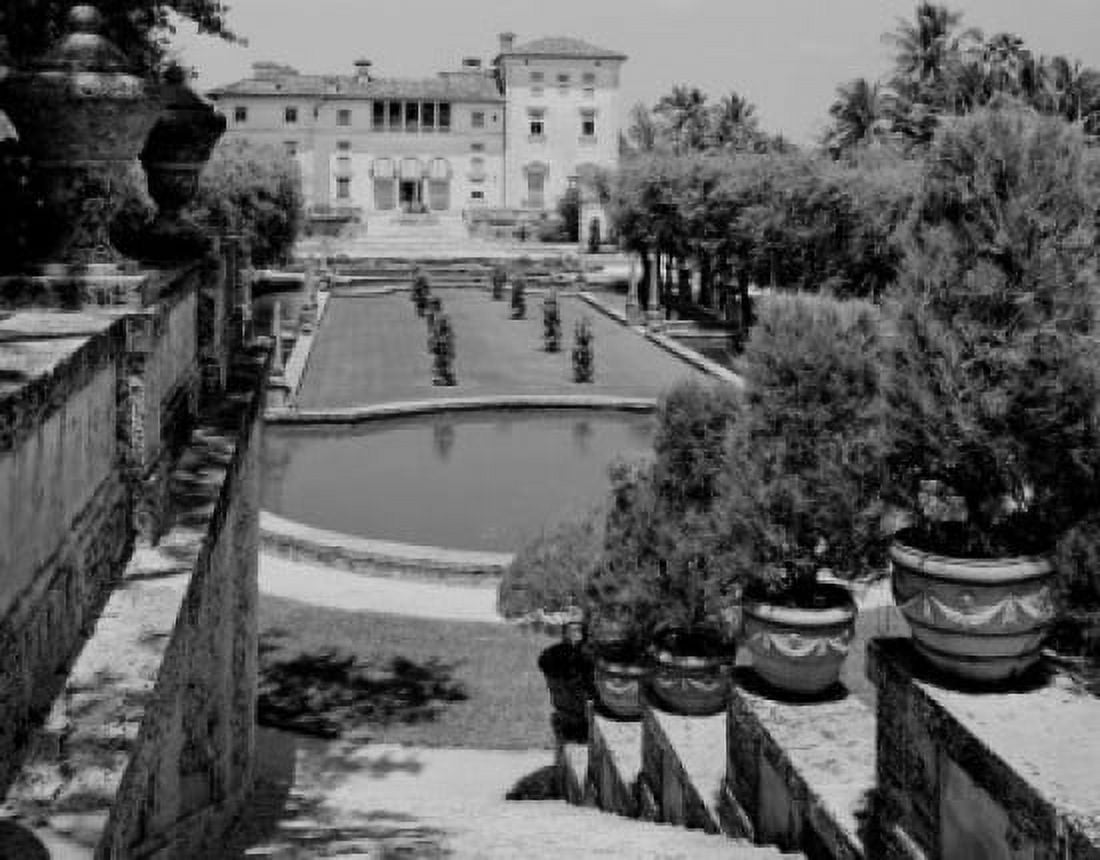 USA Florida Miami Vizcaya Vizcaya House and gardens home of late James Deering now the Dade county Art Museum Canvas Art - (18 x 24)