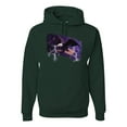 thumbnail image 1 of USA Freedom Eagle Portrait Fashion Graphic Hoodie Sweatshirt, Forest Green, Small, 1 of 1