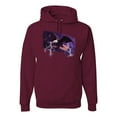 thumbnail image 1 of USA Freedom Eagle Portrait Fashion Graphic Hoodie Sweatshirt, Maroon, 2XL, 1 of 1