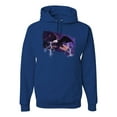 thumbnail image 1 of USA Freedom Eagle Portrait Fashion Graphic Hoodie Sweatshirt, Royal, Medium, 1 of 1