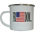 thumbnail image 1 of USA Freedom Flag Camp Mug Enamel Camping Coffee Cup Gift For Military Veteran or Patriotic American, 1 of 6