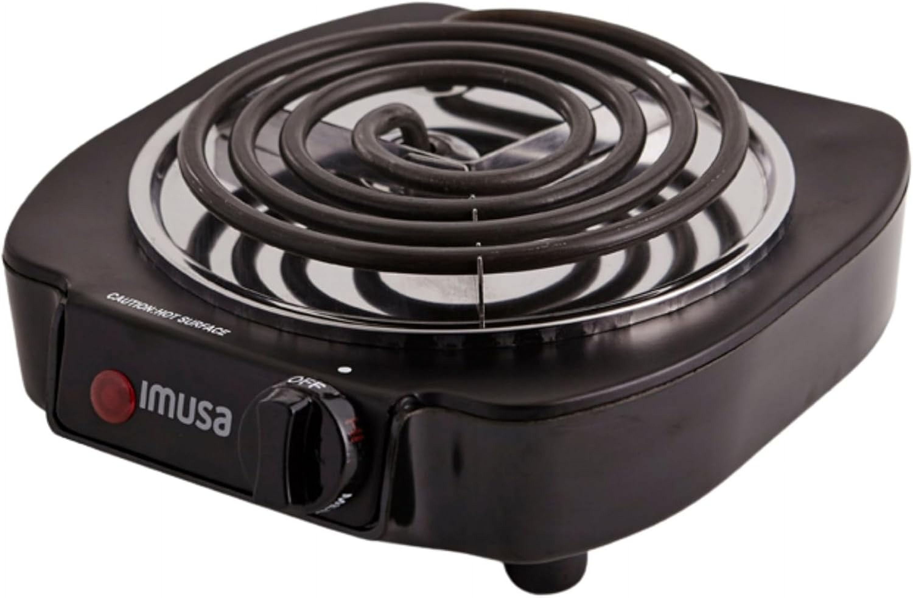 Compact Black Thermoplastic Single Burner Hot Plate