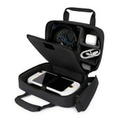 USA GEAR Black Carrying Case Compatible with Logitech G Cloud Handheld Gaming Console, Soft Interior