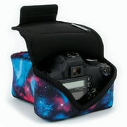 USA GEAR DSLR Camera Case/SLR Camera Sleeve (Galaxy) with Neoprene Protection, Holster Belt Loop and Accessory Storage