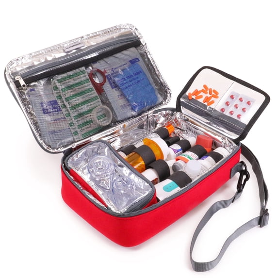 USA GEAR Epipen Carry Case - Store Asthma Inhaler and EpiPen - Shoulder Strap, Removeable Pouch