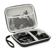 USA GEAR Hard Shell Hair Clipper Case - Hair Trimmer Case Compatible with Woner, Wahl, More Black