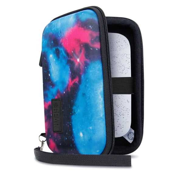 USA GEAR Portable Mobile Printer Case Compatible with HP Sprocket 2x3, Soft Interior (Galaxy)
