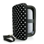 USA GEAR Portable Pocket Printer Case with Wrist Strap Compatible w/ HP Sprocket & KODAK (Polka Dot)