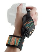 USA GEAR Professional DSLR Camera Hand Grip Strap (Aztech) with Metal Plate