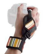 USA GEAR Professional DSLR Camera Hand Grip Strap (Striped) with Metal Plate