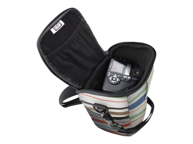 USA GEAR QTL Portable DSLR Camera Case Bag, Striped