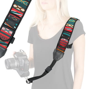 USA GEAR TrueSHOT Rapid Fire Camera Neck Strap Sling, Aztech