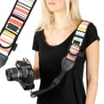 thumbnail image 1 of USA GEAR TrueSHOT Rapid Fire Camera Neck Strap Sling, Striped, 1 of 9
