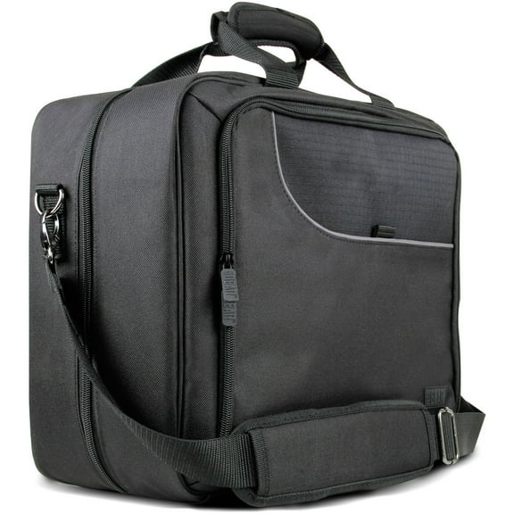 USA GEAR Xbox 360 Travel Carrying Bag with Padded Shoulder Strap , Accessory Pockets & Adjustable Storage Compartments for Wireless Controllers , Play and Charge Kit , Wireless Headsets , and More