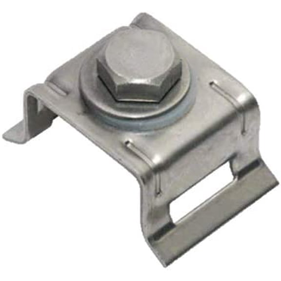 USA Galvanized Steel Single Bolt 3/4" Flared Leg Bracket - 25/Box (CAT2G324036NUS)$$Hardware
