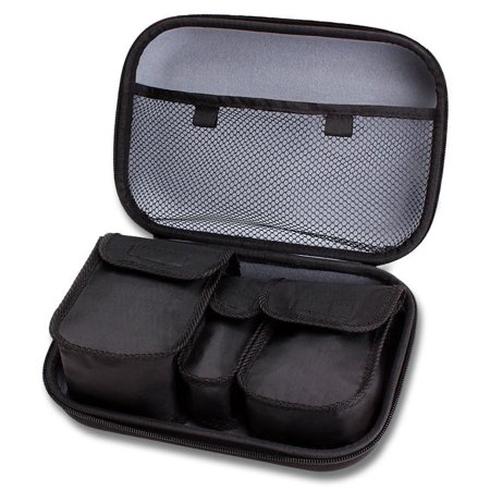 USA Gear Callus Remover Hard Shell Case w/ Mesh Pocket and Accessory Pouches