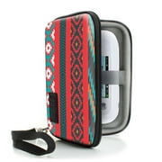USA Gear Hardshell Carrying Case for Portable Electronics like GPS Units, Hard Drives, Phones & More (Southwest Design)