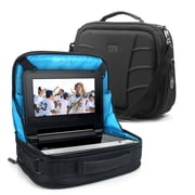 USA GEAR In-Car Portable DVD Player / Laptop Display Case with Headrest Mounts & Accessory Pockets