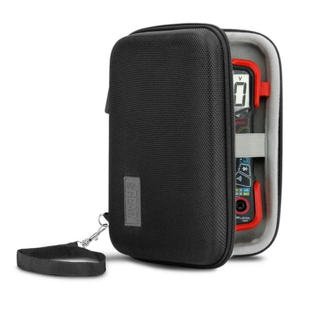 USA Gear Digital Multimeter Case Fits AstroAI AM33D, Innova 3320, Victor VC921 (Black)