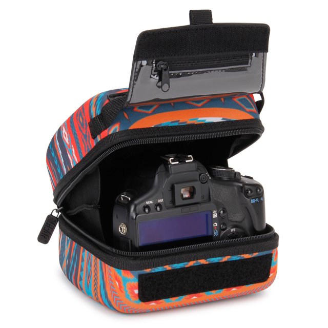 USA Gear Quick Access DSLR Hard Shell Camera Case (Southwest) w/ Molded