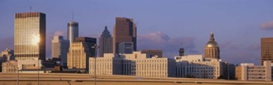 USA Georgia Atlanta Canvas Art - Panoramic Images (36 x 12)