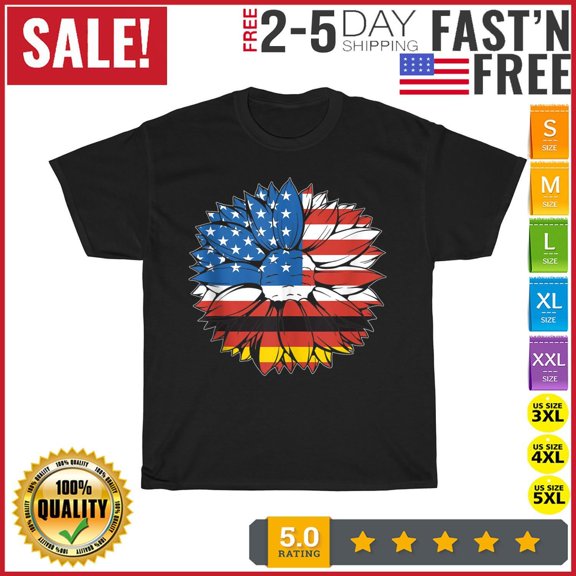 USA Germany Flag German American Von Steuben Day Vintage T Shirt Men Women NEW