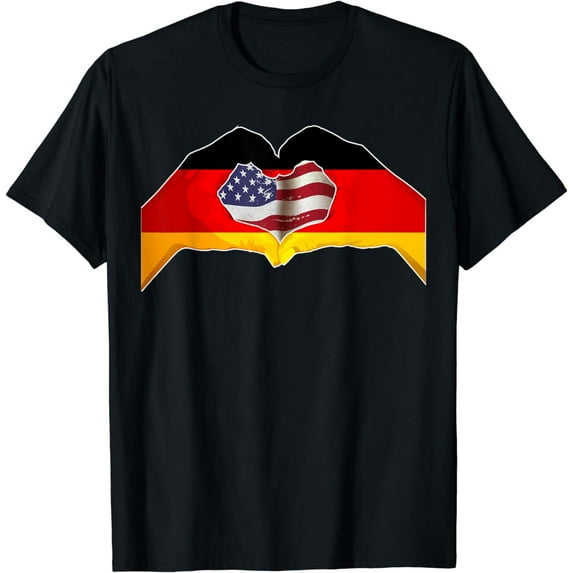 USA Germany Heart - Dual Citizenship, Design T-Shirt mens t hirt men,black,women,misfits,journey ,boys