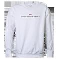 thumbnail image 1 of USA Graphic Crewneck Sweatshirt, White - Large, 1 of 1